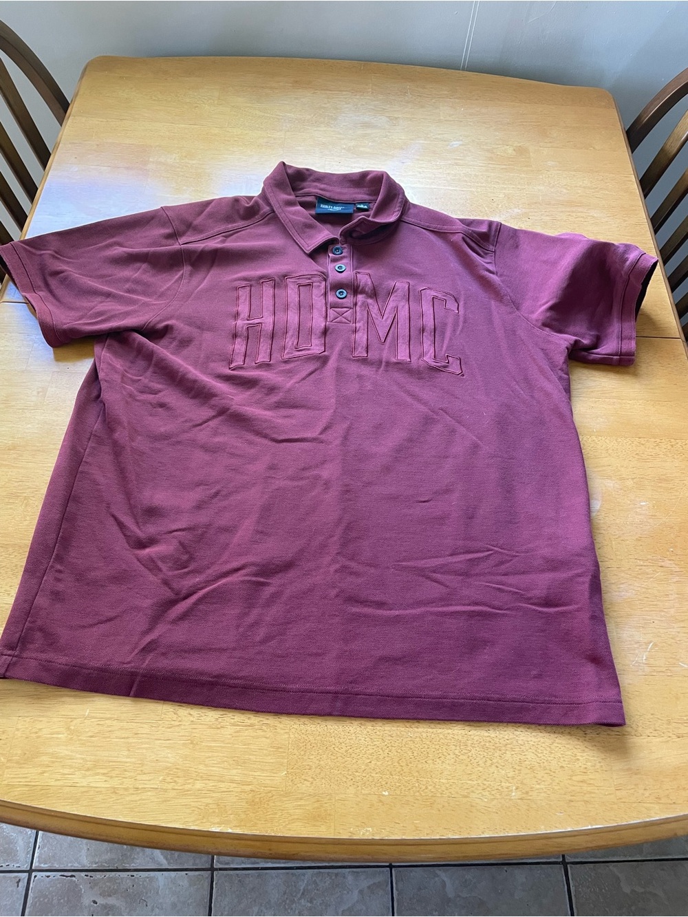 Harley-Davidson Mens HD-MC Polo - Russet Brown size XL